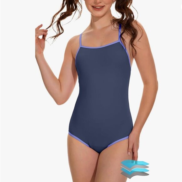 BEAUTIKINIPeriod One Piece Bathing Suit Leakproof Menstrual TeenNa…